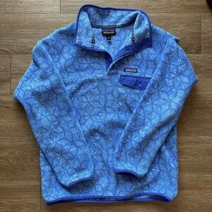 Women's Lightweight Synchilla Snap-T Fleece Pullover - Blue/Purple Geo - Med